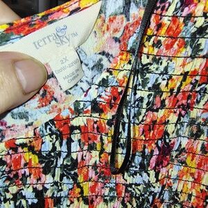 Terra & Sky Multicolor Textured Top